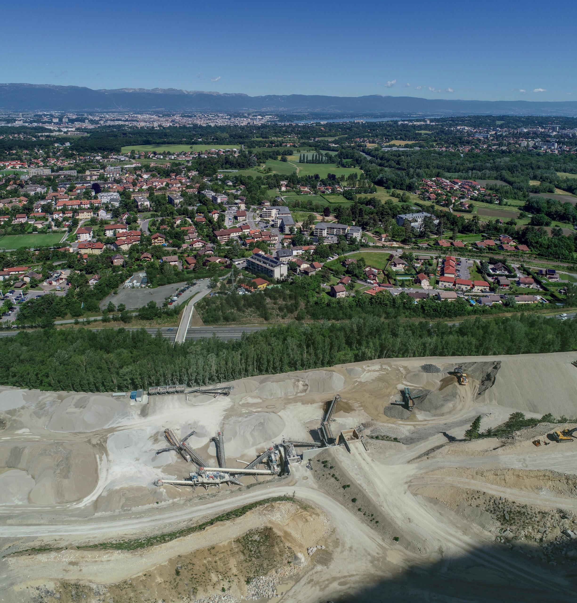 Vue d'un drone - Carrières du Salève